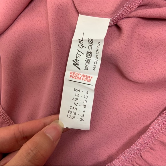 NWT Nasty Gal Get Rich Or Tie Tryin’ Wrap Dress - Picture 11 of 12